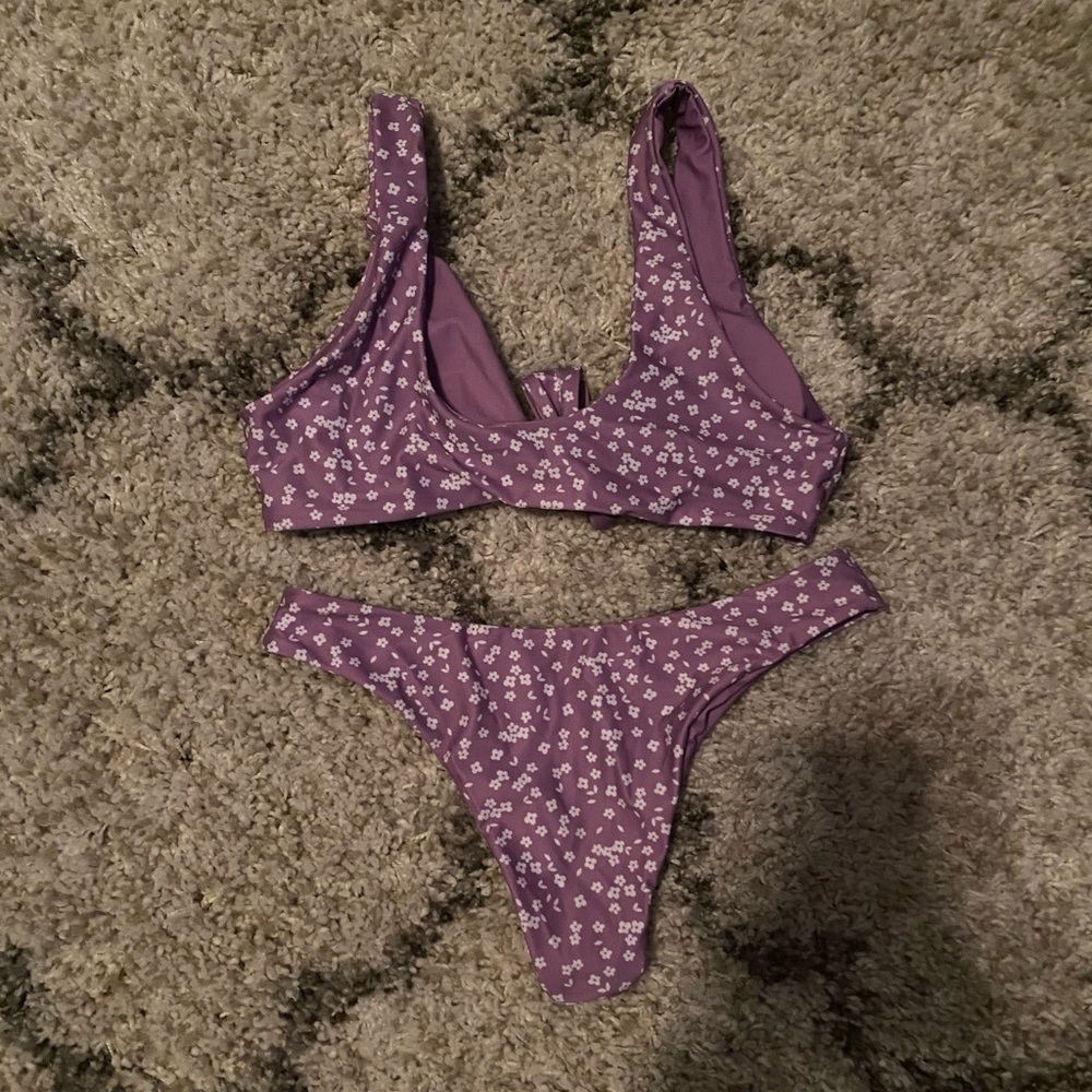 Floral Lavender Shein Bikini - Picture 2 of 3